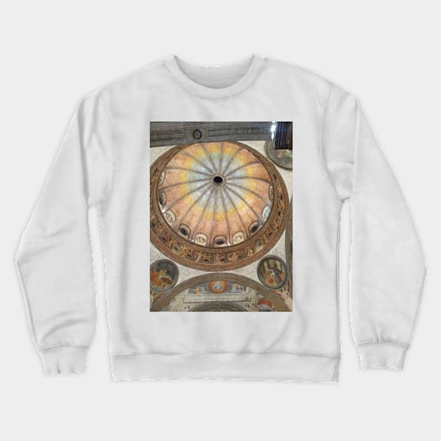 Dome of Basilica of Sant'Eustorgio, Milan Crewneck Sweatshirt by IgorPozdnyakov